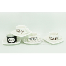 Tasse à café et soucoupe (HJ60017)